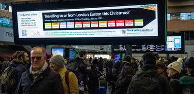 Euston trains disrupted as rail firm managers go on strike 